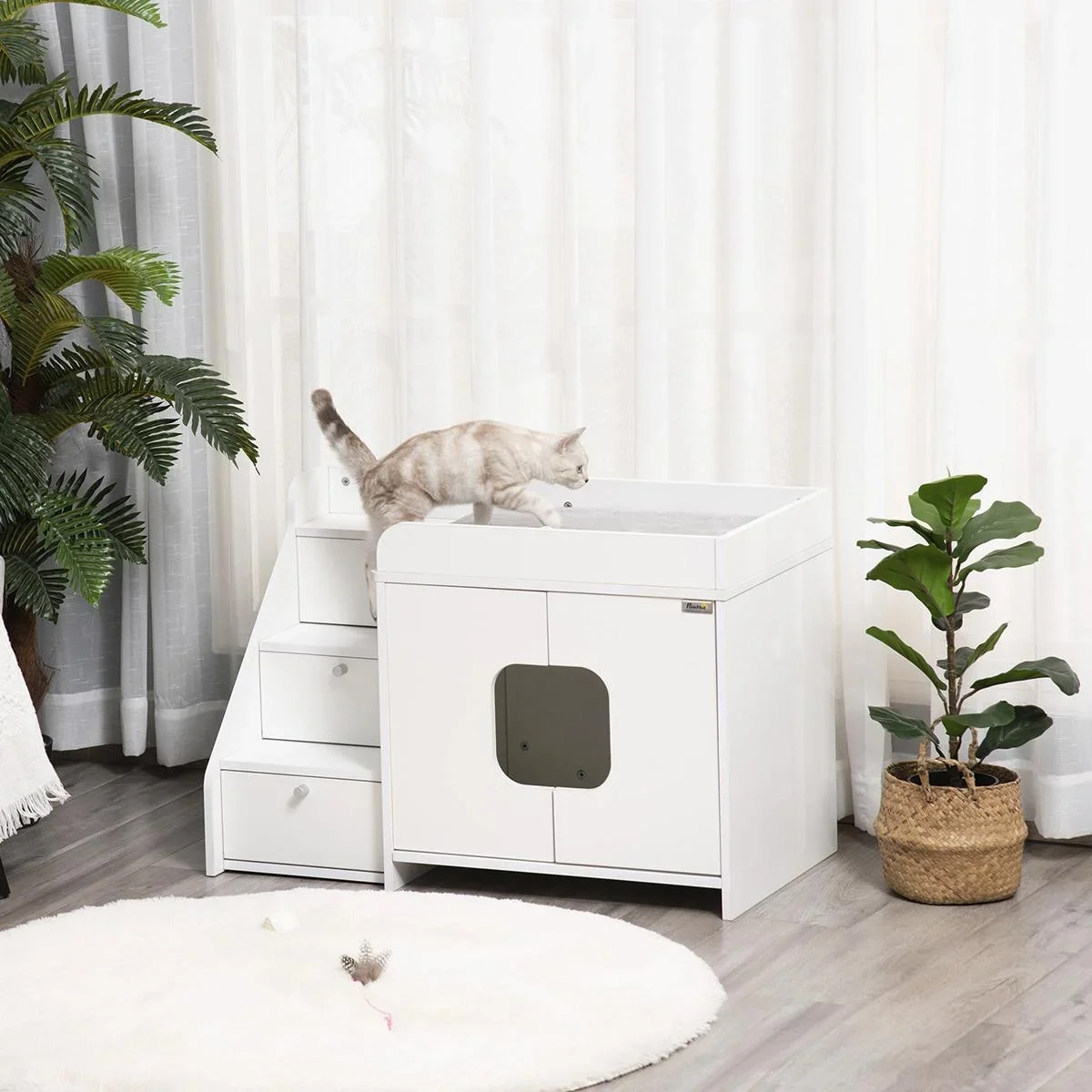 Katzentoilette Katzenklo 90 cm x 48 cm x 59 cm - 2