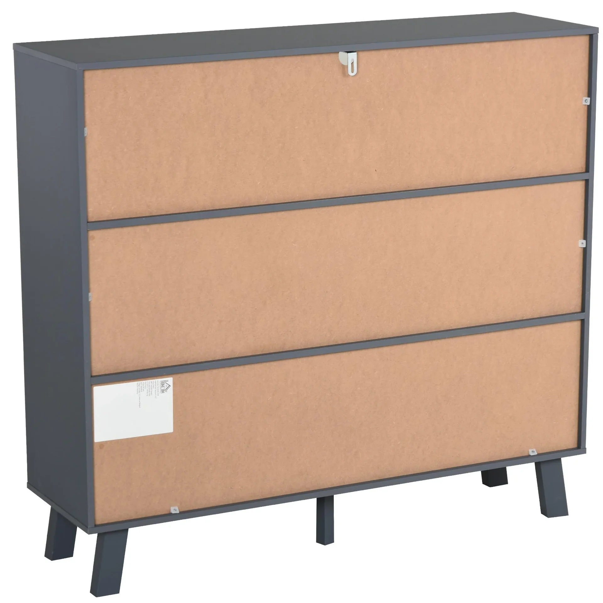 Bücherschrank mit 2 Schubladen, blau - 3