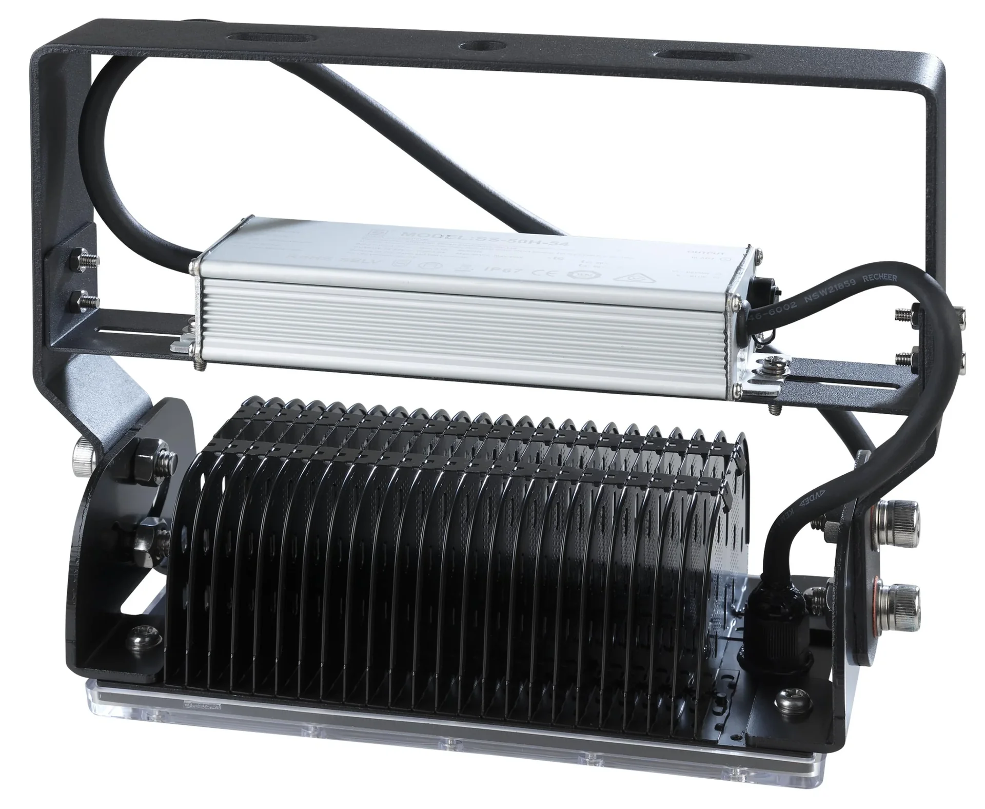 50 W Multi LED Stall Leuchte, 1 Modul 6.500 Lumen, IP65 / D- Kennzeichen - 1