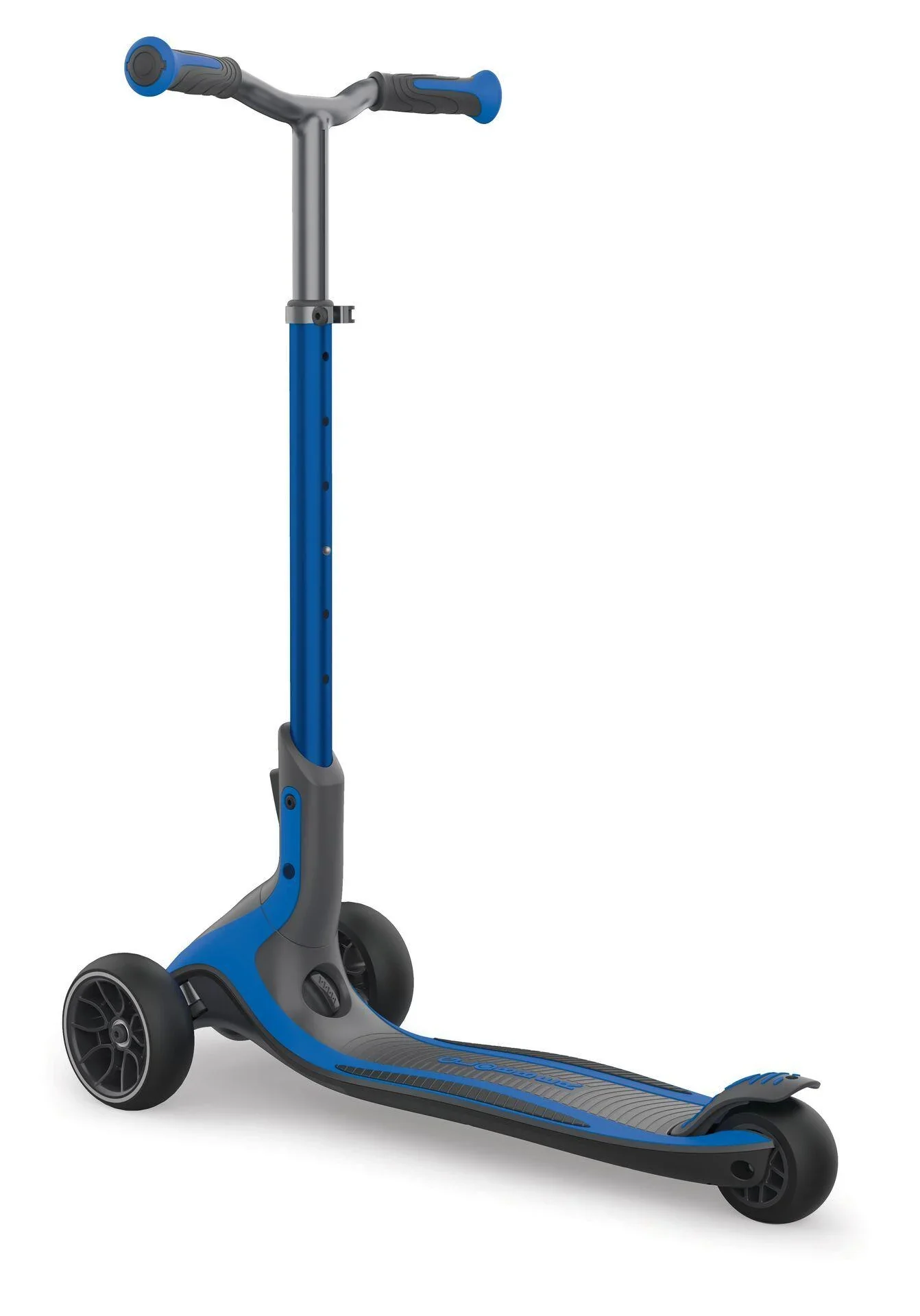 ULTIMUM Tretroller Kinder Erwachsene, 125/90 mm extra breit, ABEC 7, 3-rädrig, höhenverstellbar, dunkelblau - 1