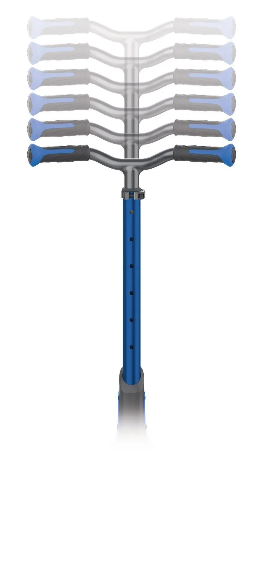 ULTIMUM Tretroller Kinder Erwachsene, 125/90 mm extra breit, ABEC 7, 3-rädrig, höhenverstellbar, dunkelblau - 4