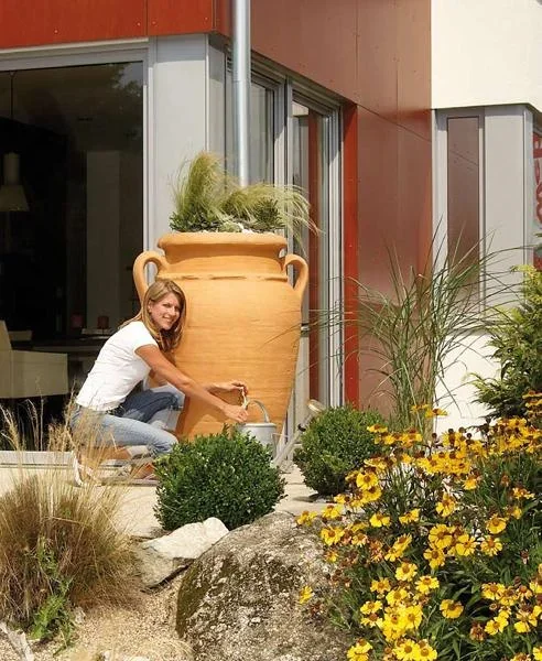 2 in 1 Regentonne "Antik Amphore" - 600 L, terrakotta - 1