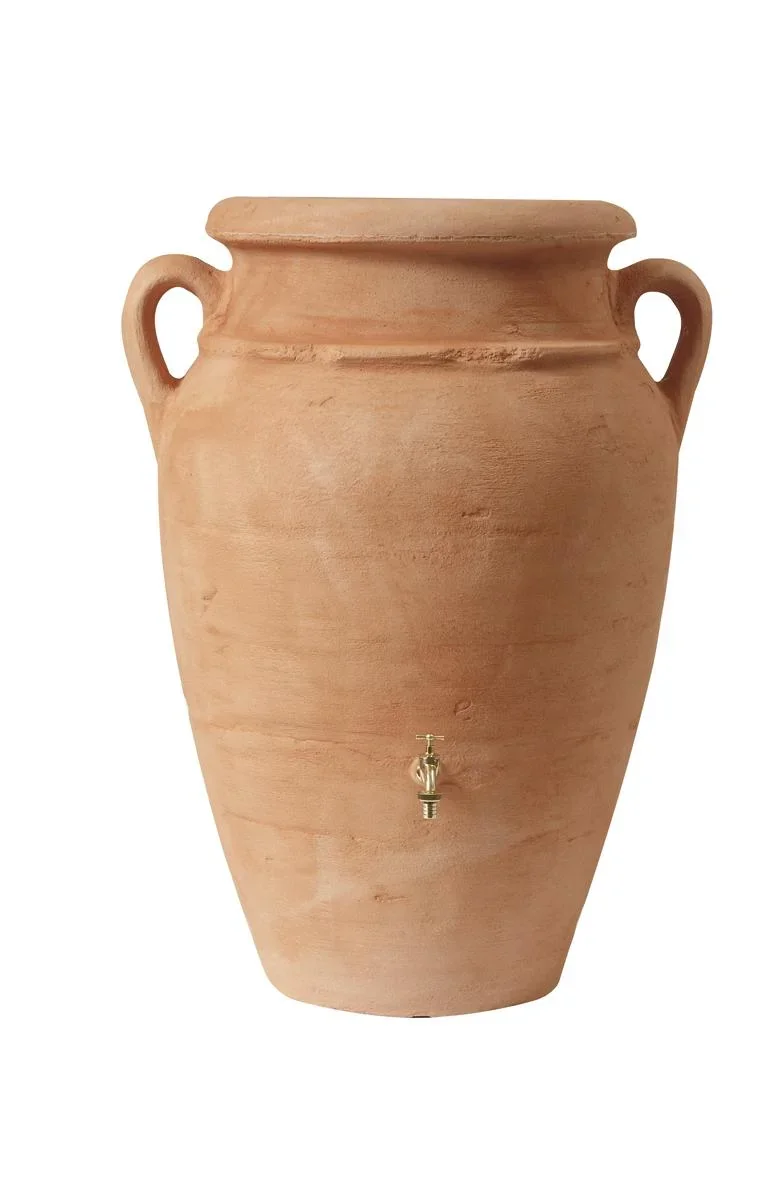 2 in 1 Regentonne "Antik Amphore" - 600 L, terrakotta - 2