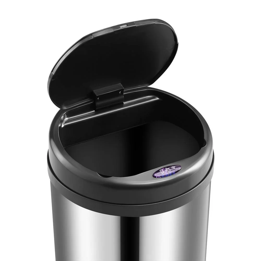 Automatischer Edelstahl-Mülleimer mit Sensor - 56 L - Silber - 0