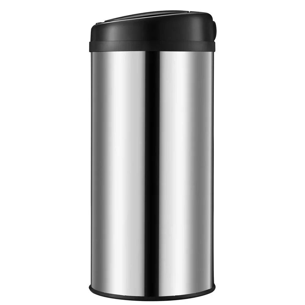 Automatischer Edelstahl-Mülleimer mit Sensor - 56 L - Silber - 1