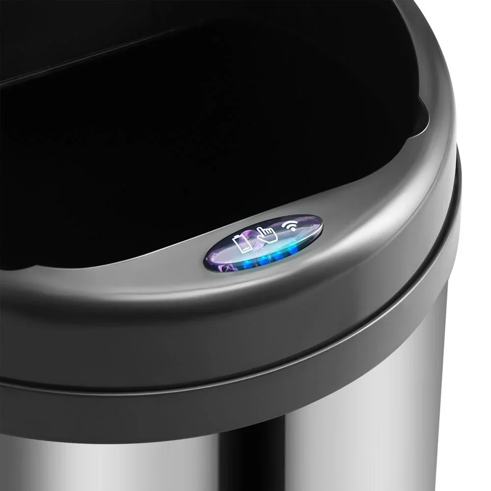 Automatischer Edelstahl-Mülleimer mit Sensor - 56 L - Silber - 7