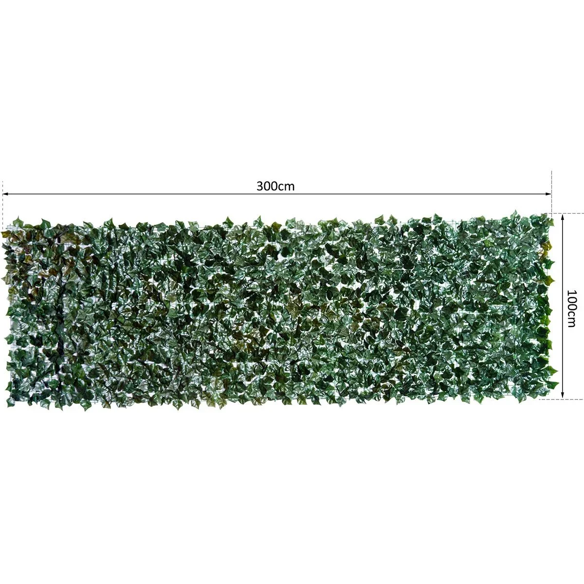 Künstliche Hecke als Sichtschutz dunkelgrün - 1