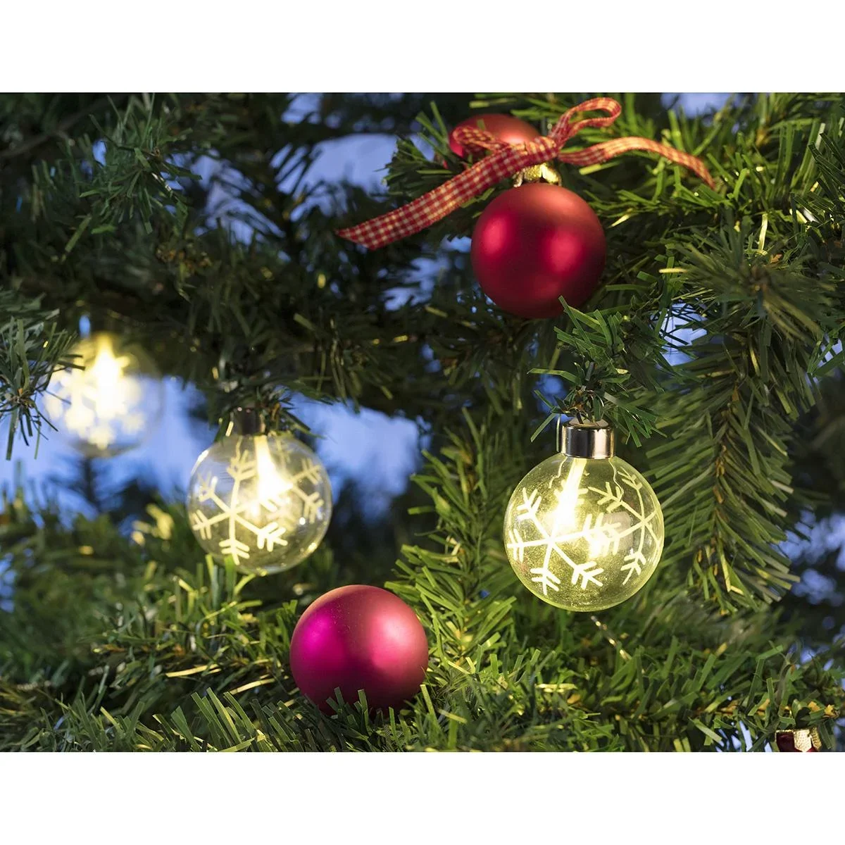 Weihnachtsbeleuchtung mit 20 Kugeln - 0