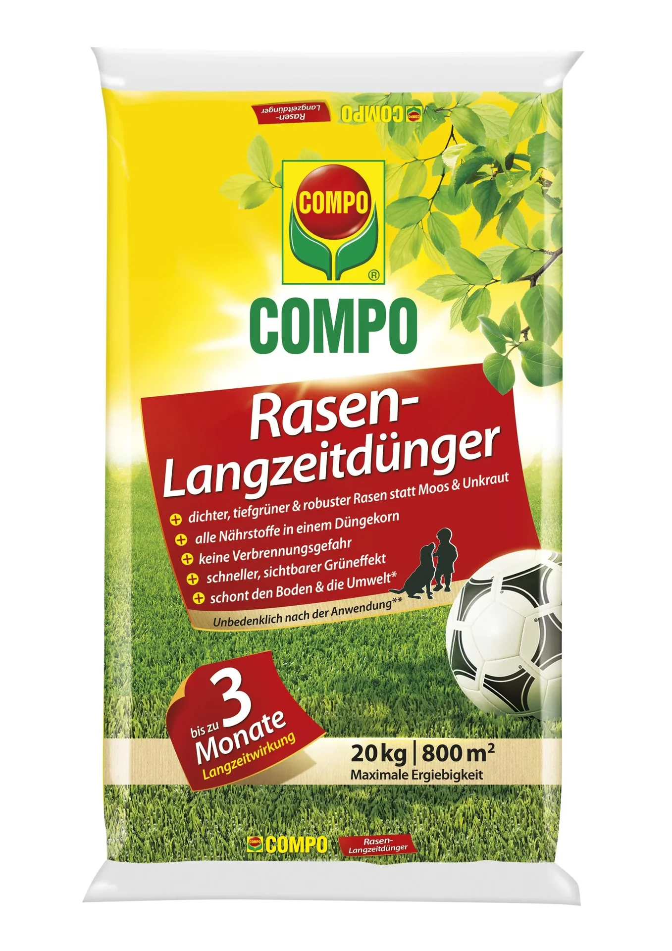 Rasen-Langzeitdünger 20 kg für 800 m² - 0