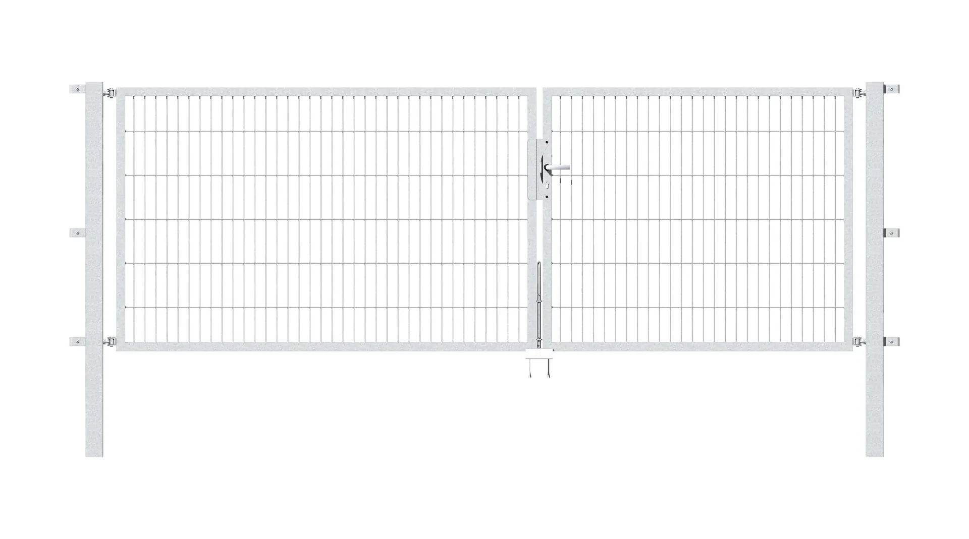 Doppeltor Flexo mit Zubehör, feuerverzinkt, Breite 350 cm, Höhe 120 cm, PF: 80x80 cm - 1