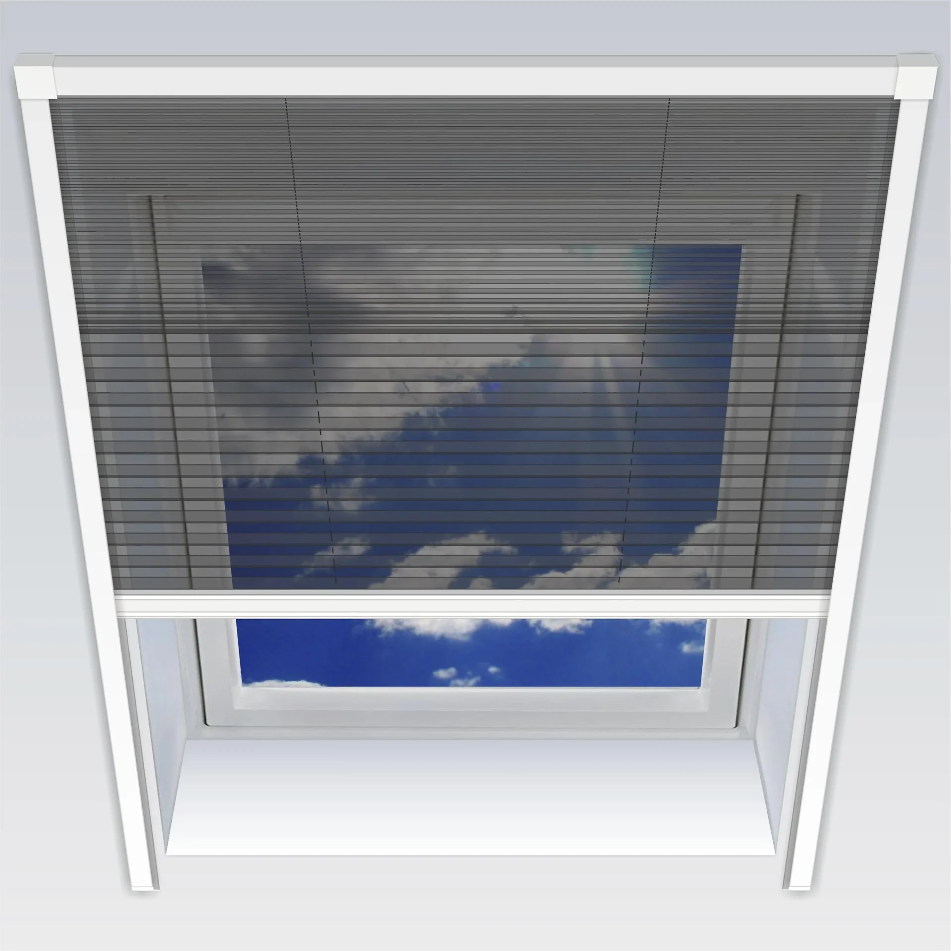 Uno-Insektenschutz-Plissee, 114 x 160 cm für Dachfenster - 2