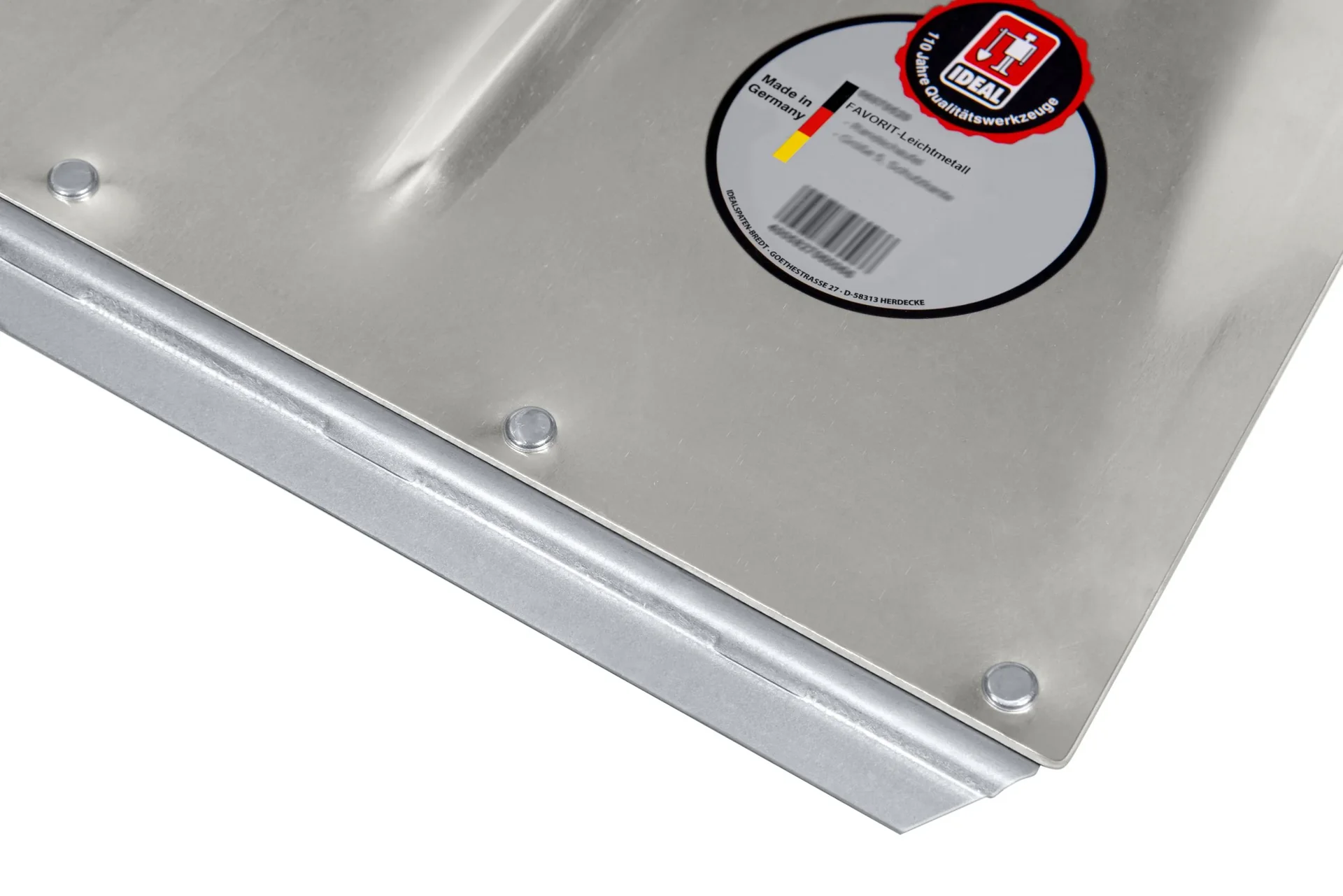 FAVORIT-Leichtmetall, Hallenser Randschaufel, Gr. 9, Schutzkante, Eschen-Langstiel 130 cm - 0