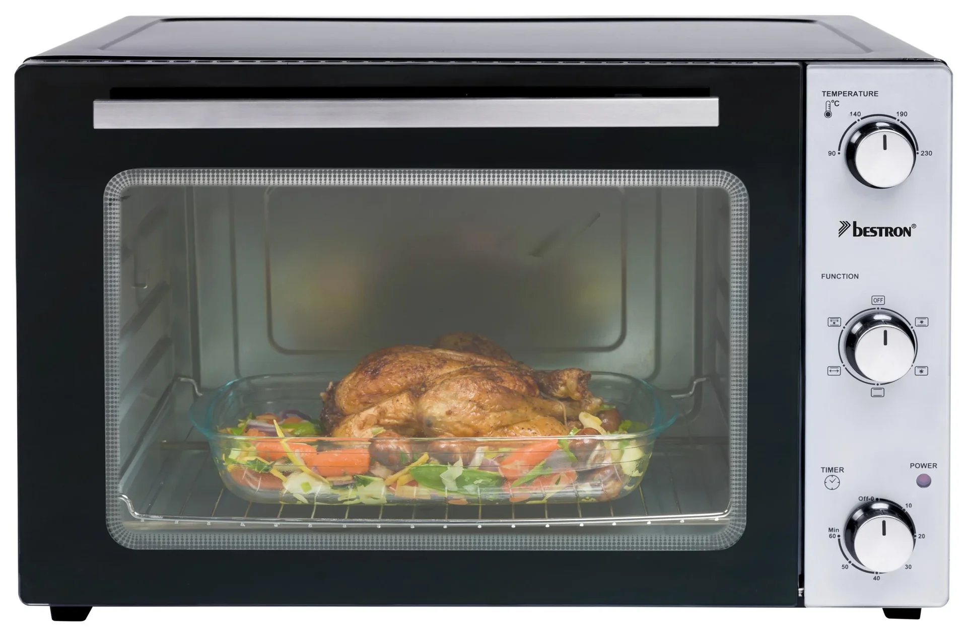 Grill-Backofen mit Drehspieß, Umluftfunktion, 45 Liter, 1800 Watt - 2