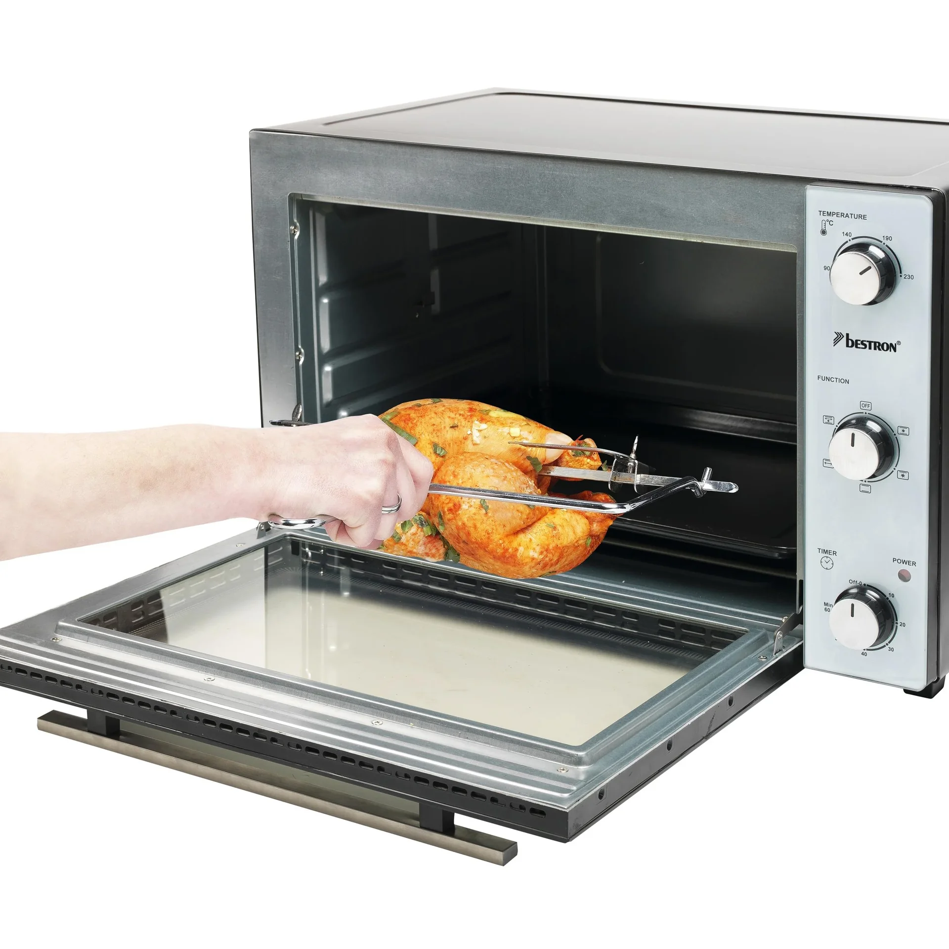 Grill-Backofen mit Drehspieß, Umluftfunktion, 45 Liter, 1800 Watt - 4