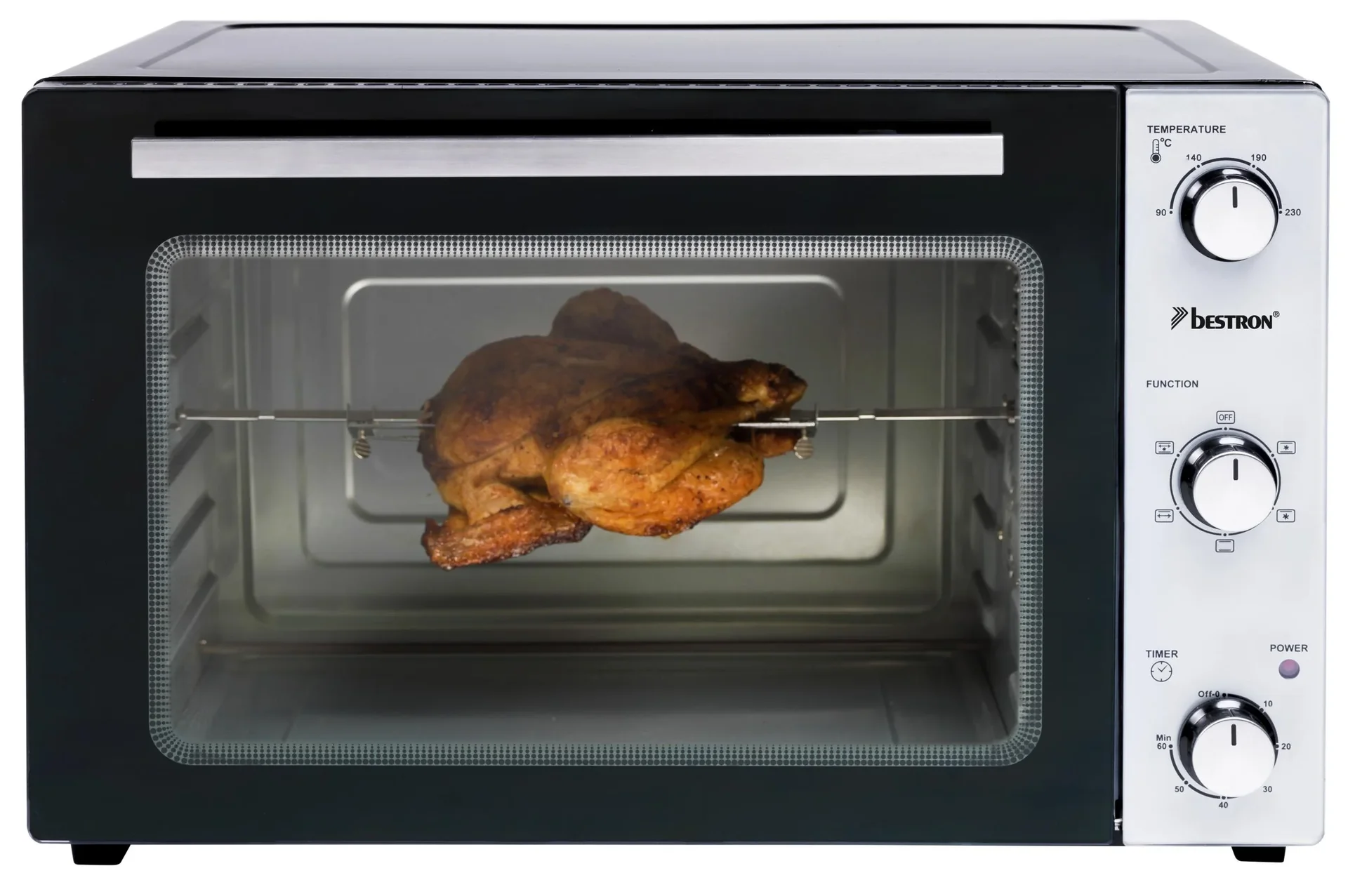 Grill-Backofen mit Drehspieß, Umluftfunktion, 45 Liter, 1800 Watt - 6