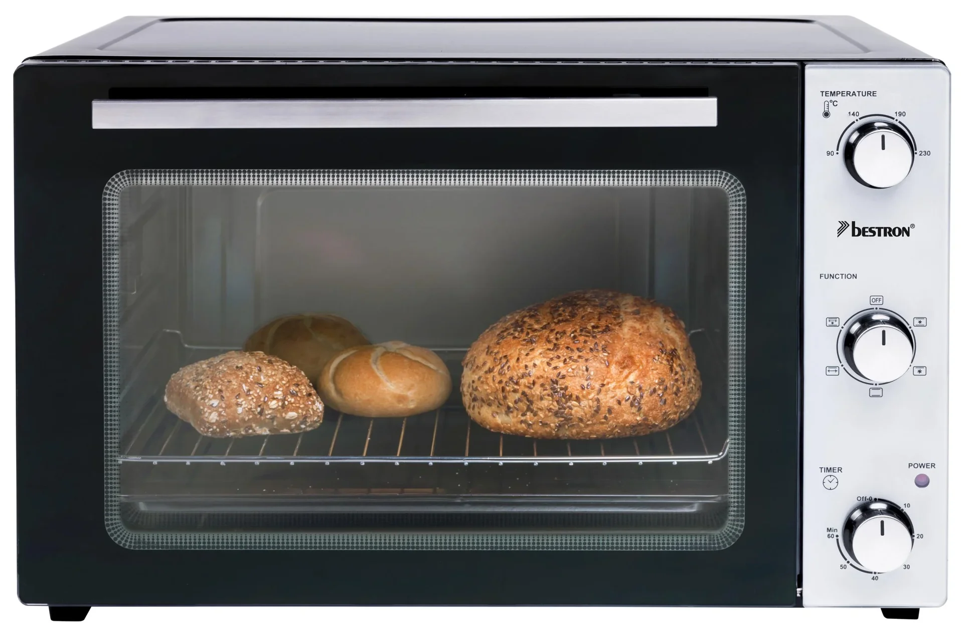 Grill-Backofen mit Drehspieß, Umluftfunktion, 45 Liter, 1800 Watt - 8