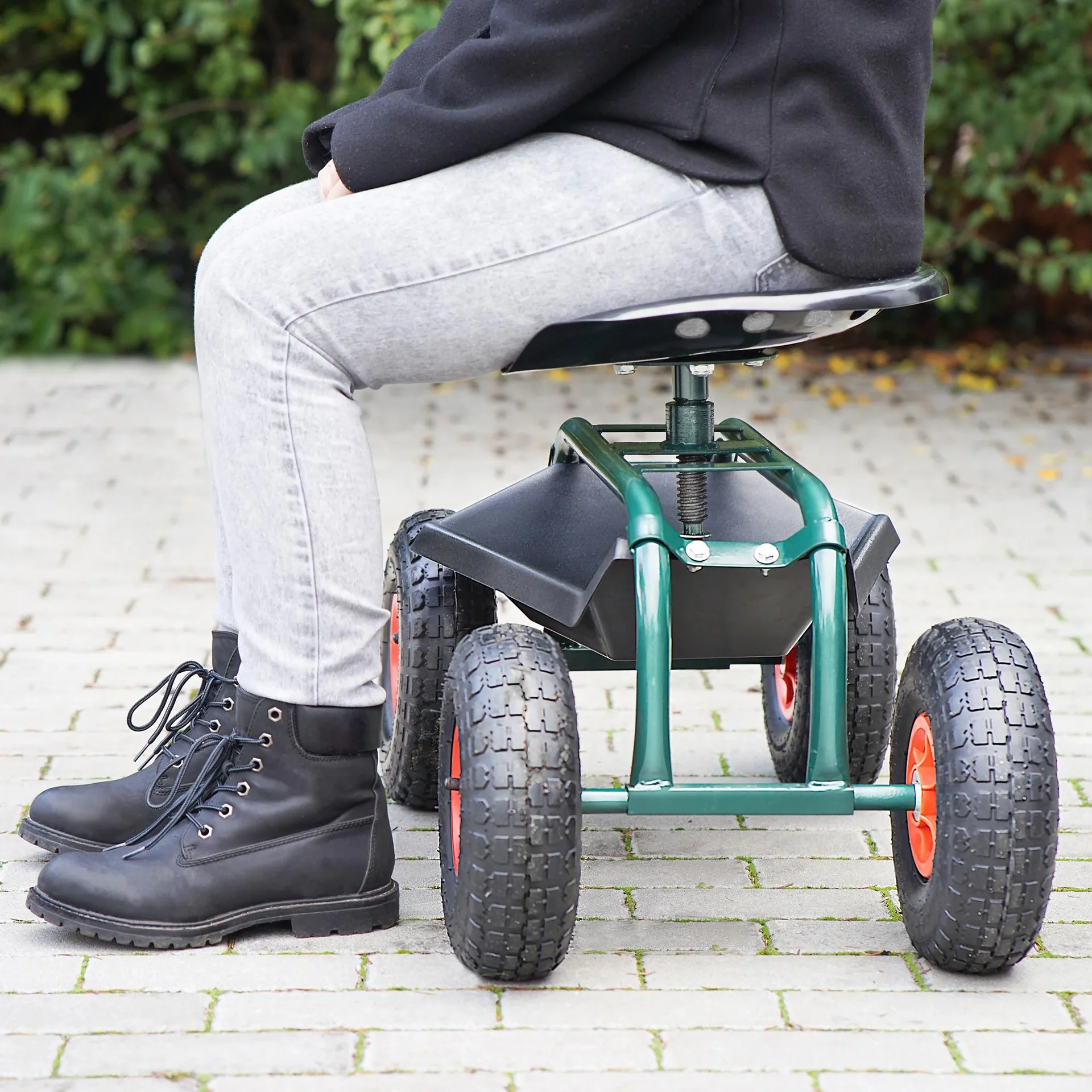 Outdoor-Rollsitz „Deluxe“ mit Schutzhülle - 6