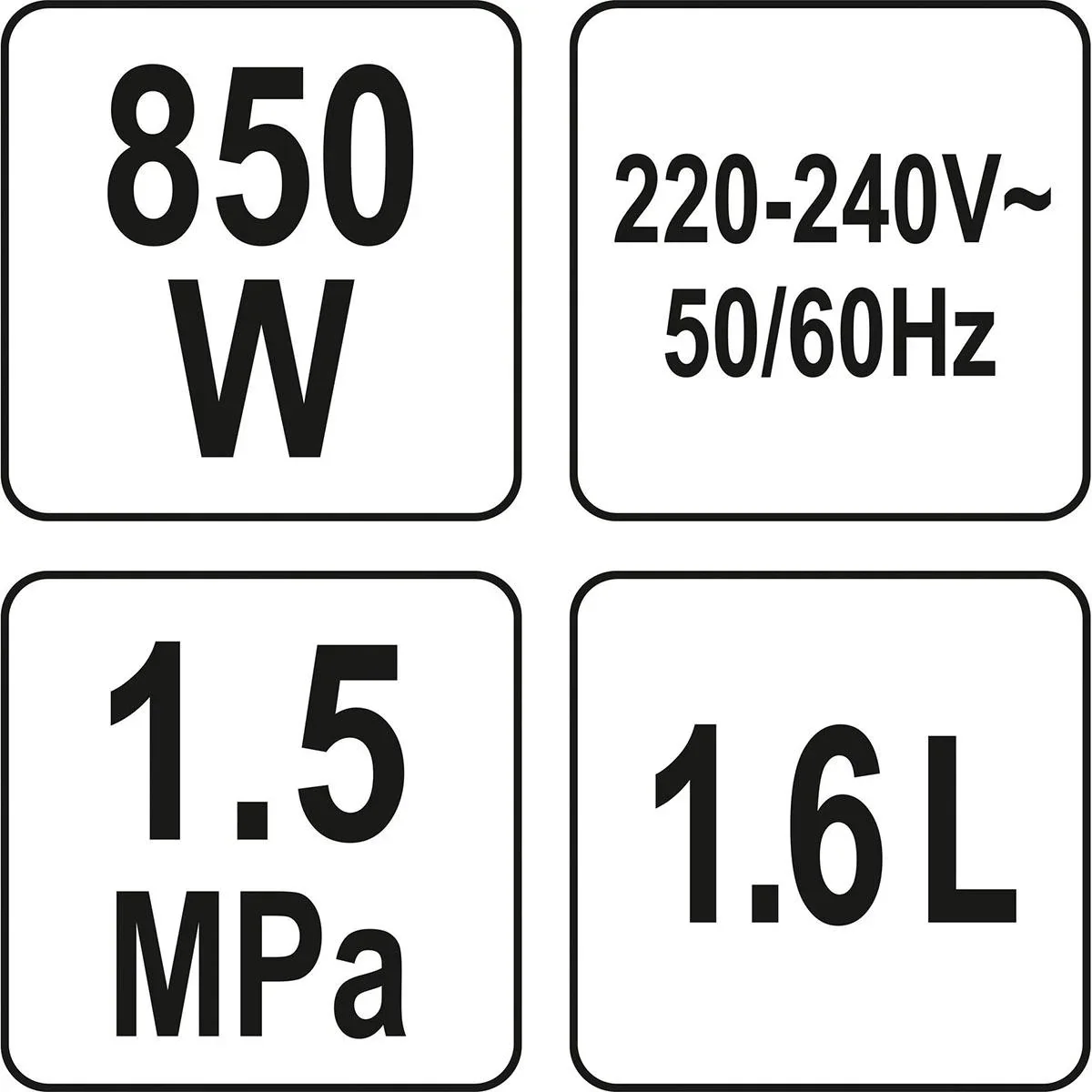 Kolbenmaschine mit Aufschäumer - 850W - 1,6 L - Edelstahl - 1