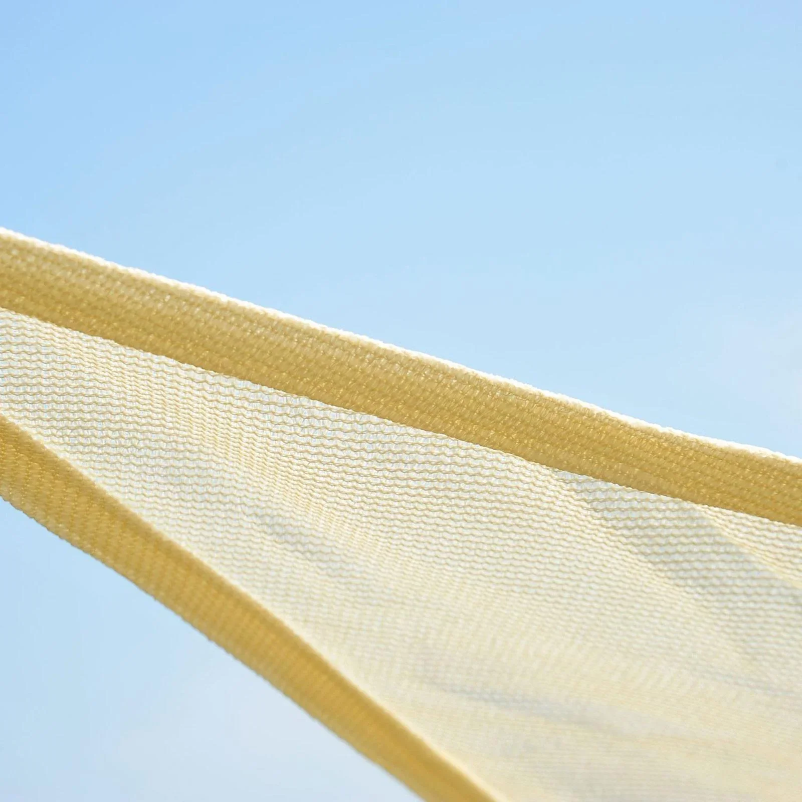 Sonnensegel (beige) Dreiecke 5x5x5 m HDPE - atmungsaktiv - 0