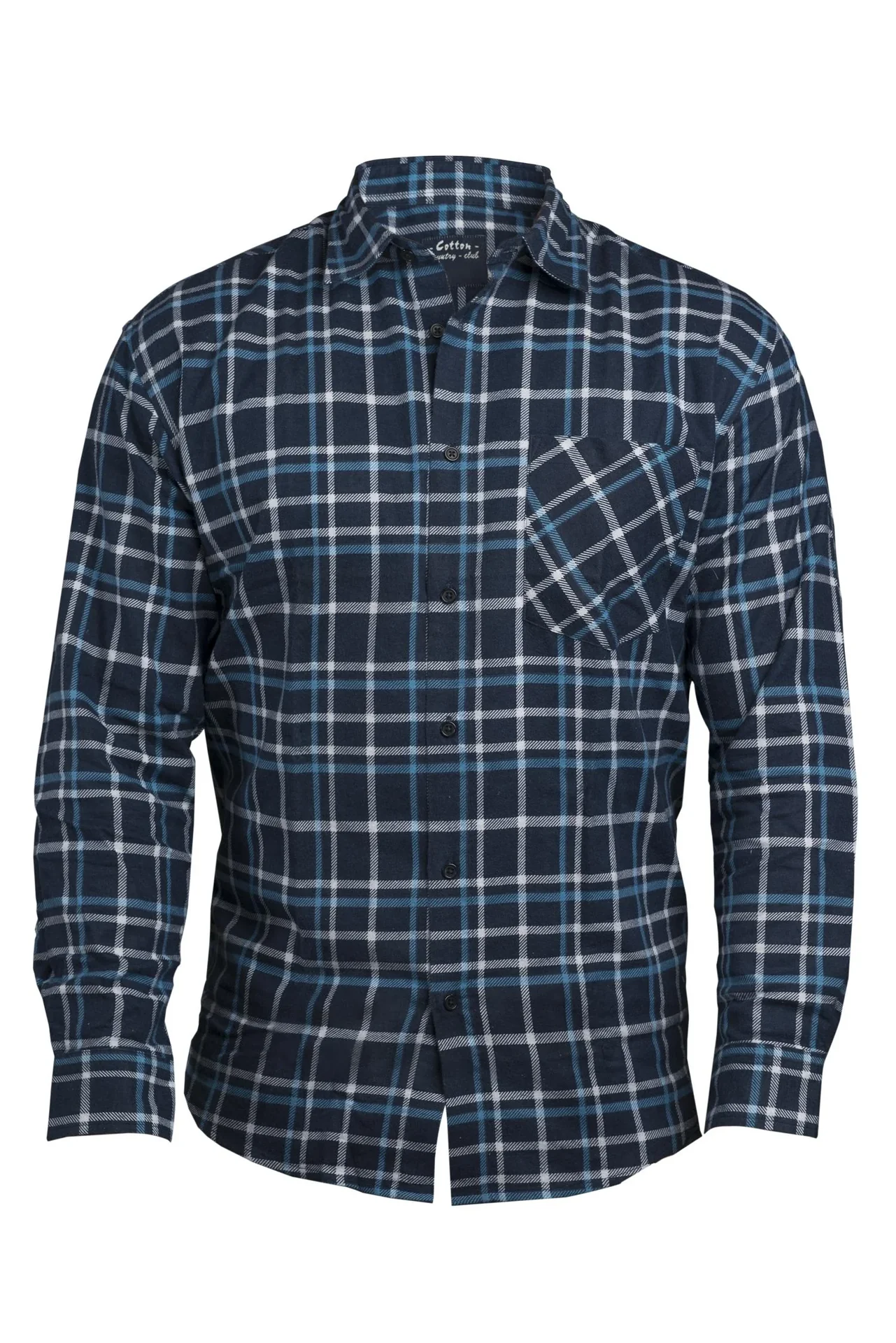 Flanellhemd kariert, Länge 85cm, Gr. 41/42, farblich sortiert - 1
