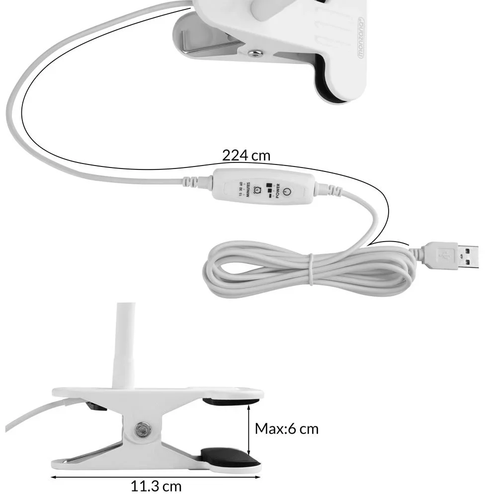 LED-Wandleuchte Miza Weiß - 7