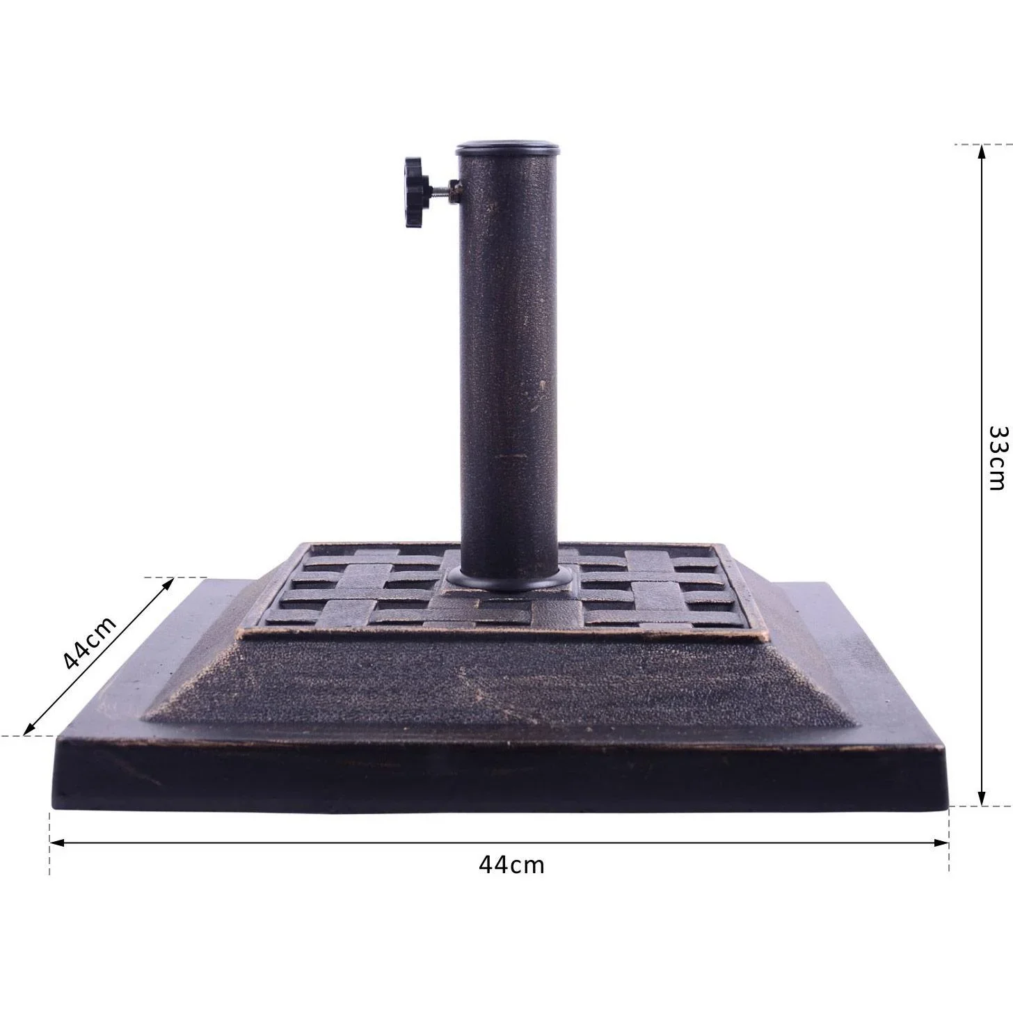 Schirmständer Halterung 9kg 38/48mm Harz Bronze - 3