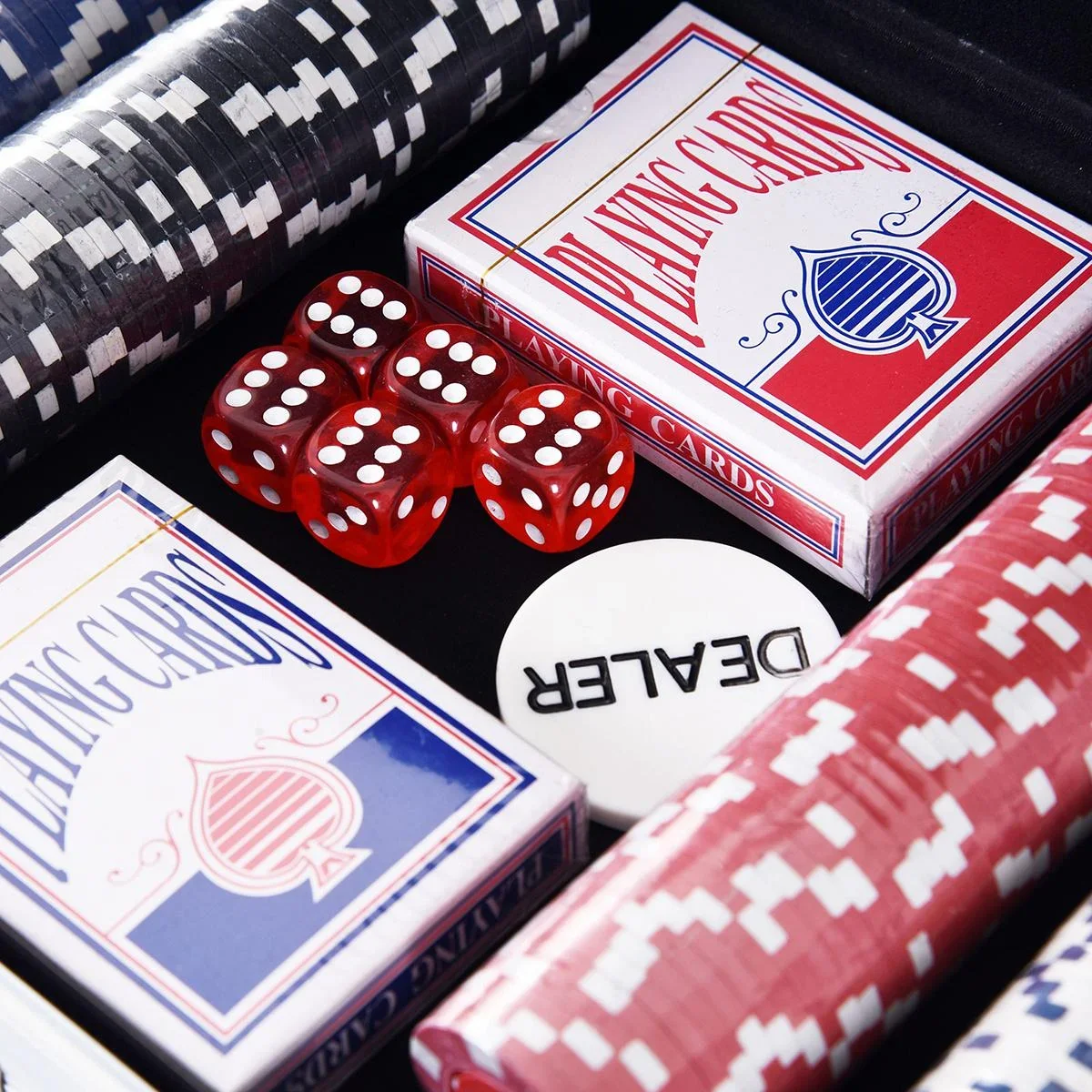 Pokerkoffer mit 300 Chips silber - 2