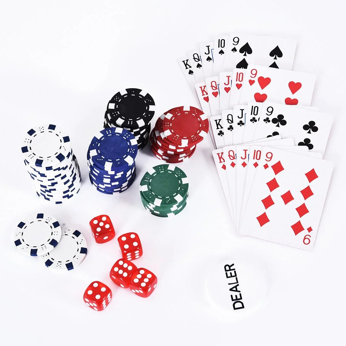 Pokerkoffer mit 300 Chips silber - 4