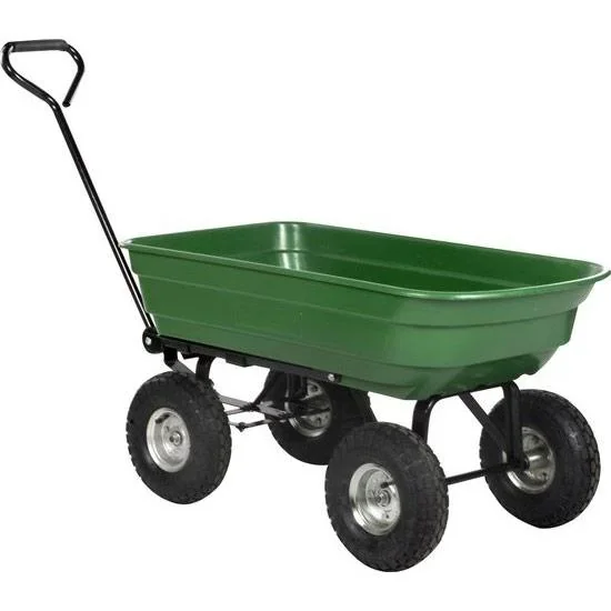 Gartenwagen - 75 l - Kippfunktion - max 200 kg - Luftreifen - Griff mit Griff - 1