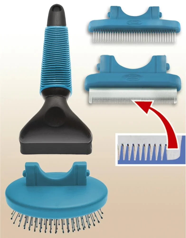 Tierpflegebürste 3 in 1, Hundezubehör - 3