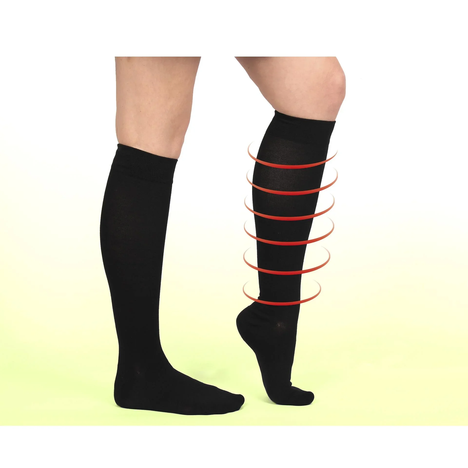 Stützkniestrümpfe Energy LYCRA, schwarz, Größe 35 - 38, 1 Paar - 4