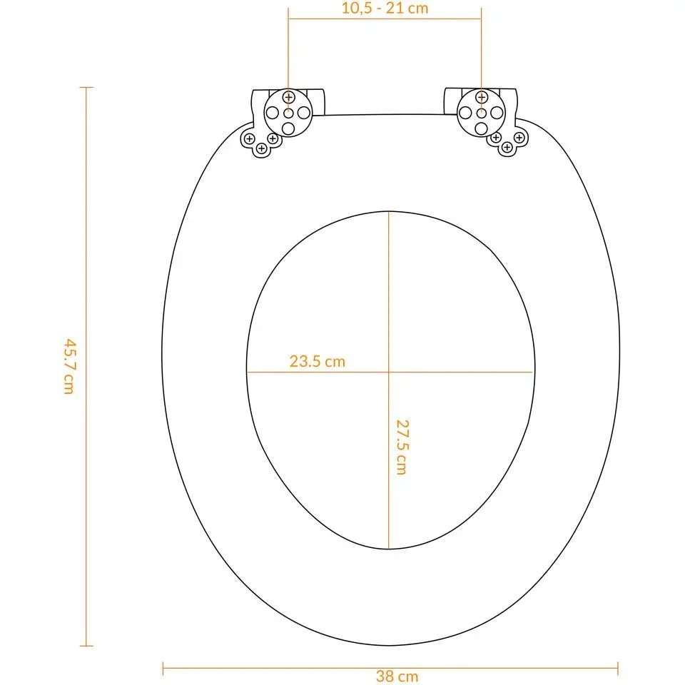 MDF-Toilettensitz mit Absenkautomatik Strand - 3