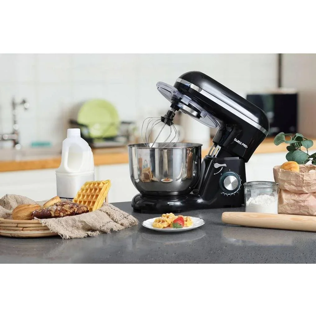 NL Leistungsstarke Küchenmaschine - 1500W - 6L - Schwarz - 2