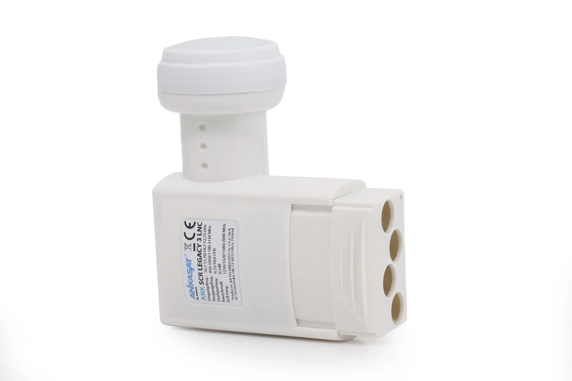 Einkabel LNB 4 x Unicable Receiver und 3 Standard Ausgänge, LTE Abschirmung - 0