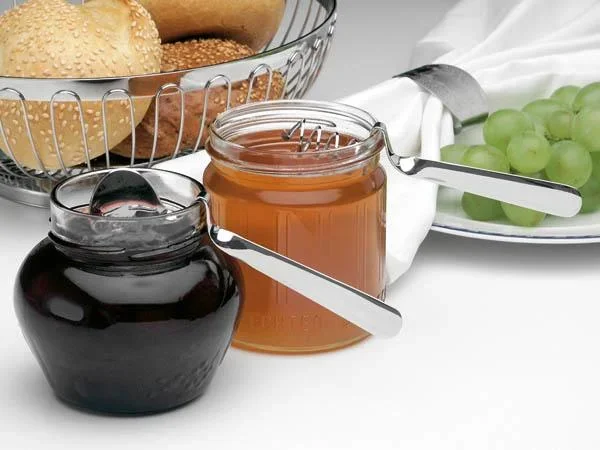 Frühstücksbesteck, Honig- und Marmeladenlöffel zum Einhängen, Set, 2-teilig, Edelstahl - 0