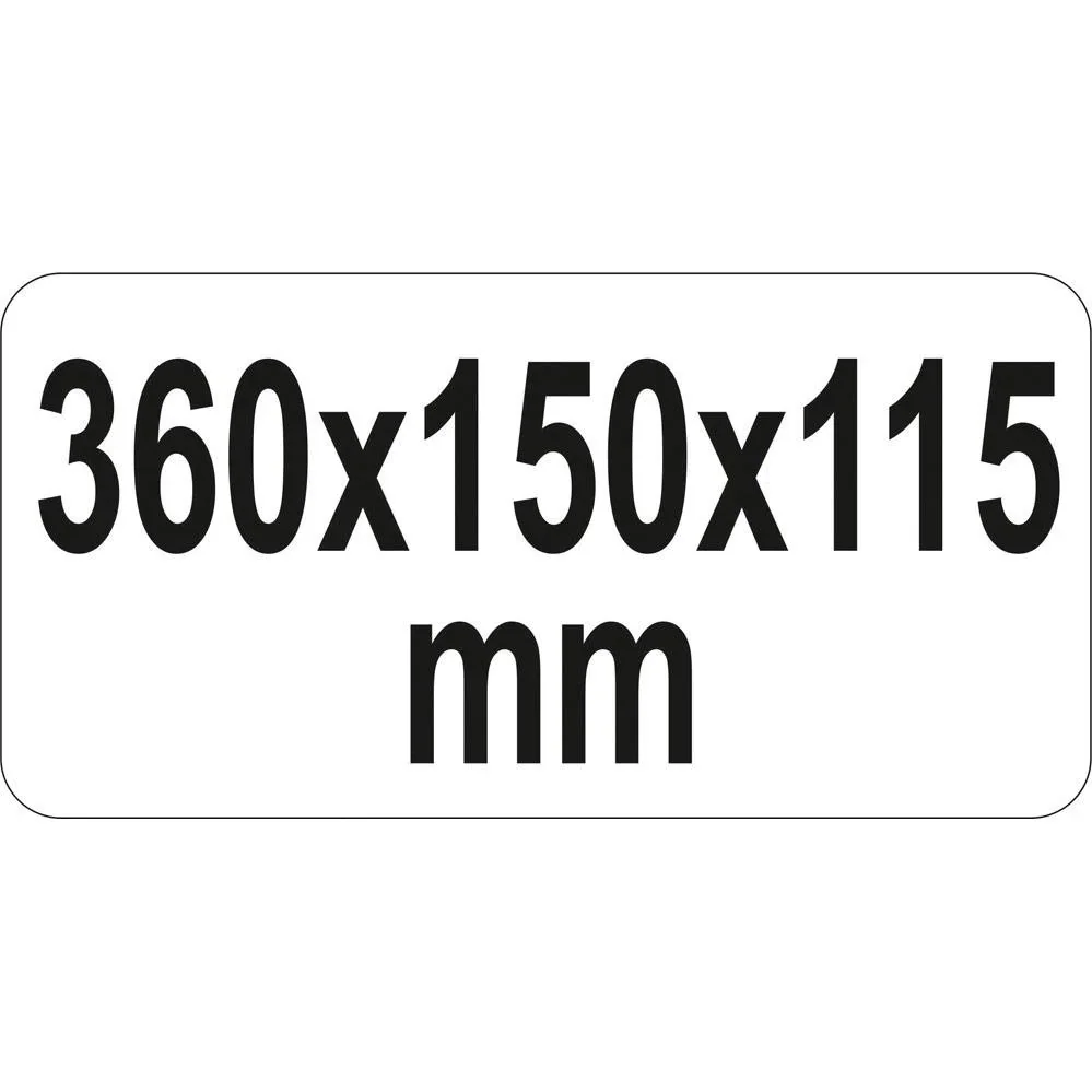 Werkzeugkasten aus Metall - 36x15x11,5cm - 2