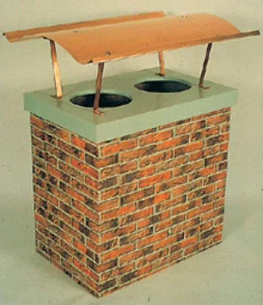 Kamindach 70 x 100 cm, Kaminabdeckung aus Edelstahl V2A - 0