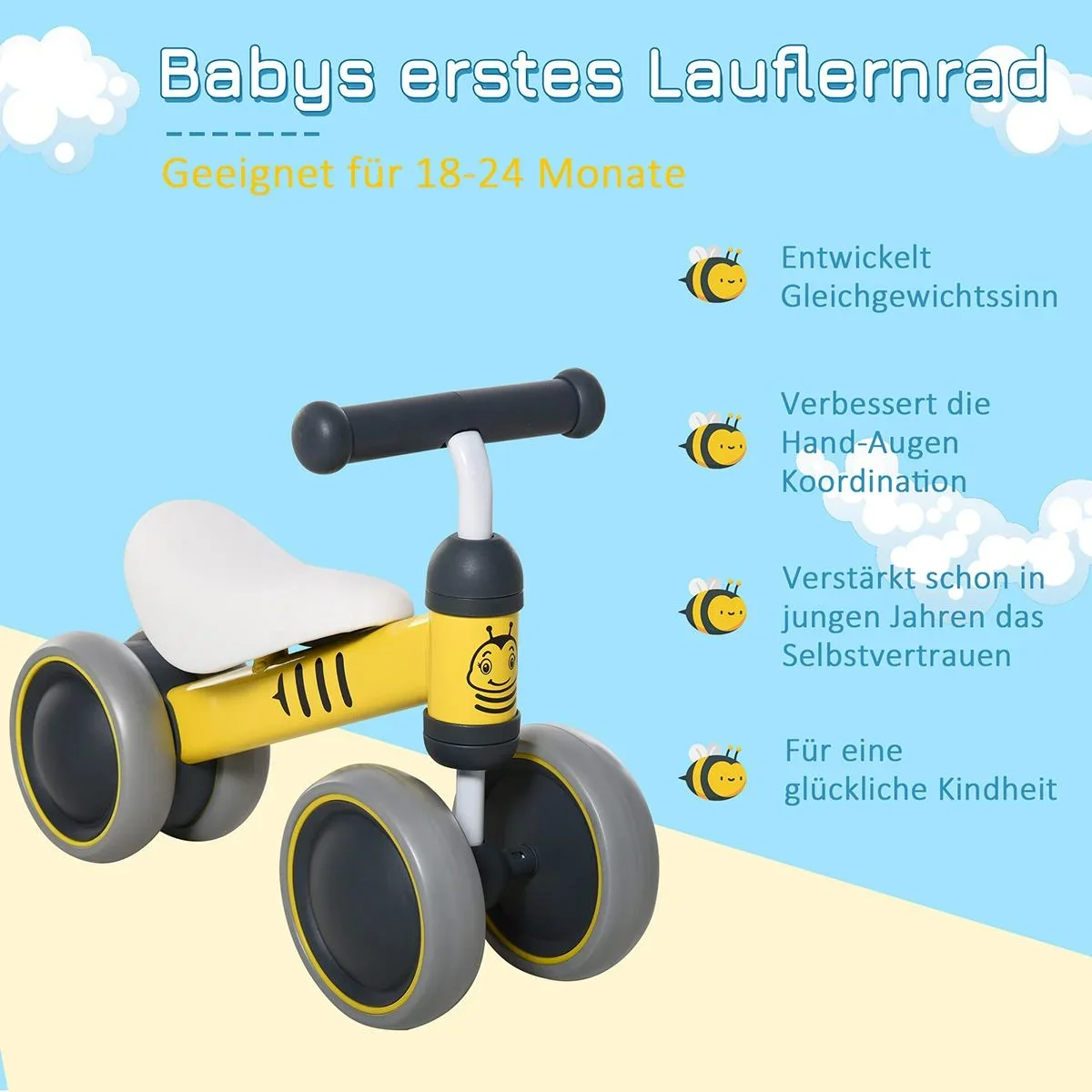 Kinder Laufrad gelb - 3