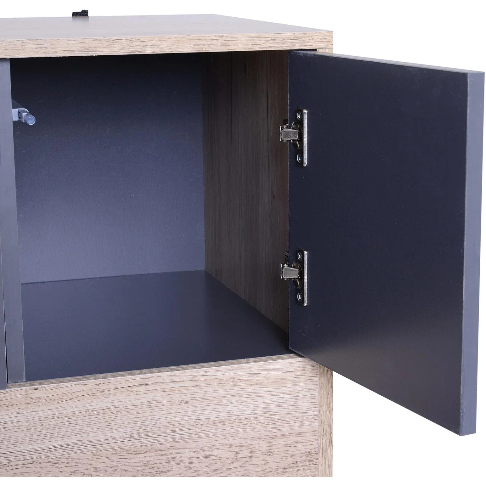 Mehrzweckschrank Kommode Sideboard Konsole Flur ausziehbar Ablagefach 78 x 39 x 87,2 cm - 2