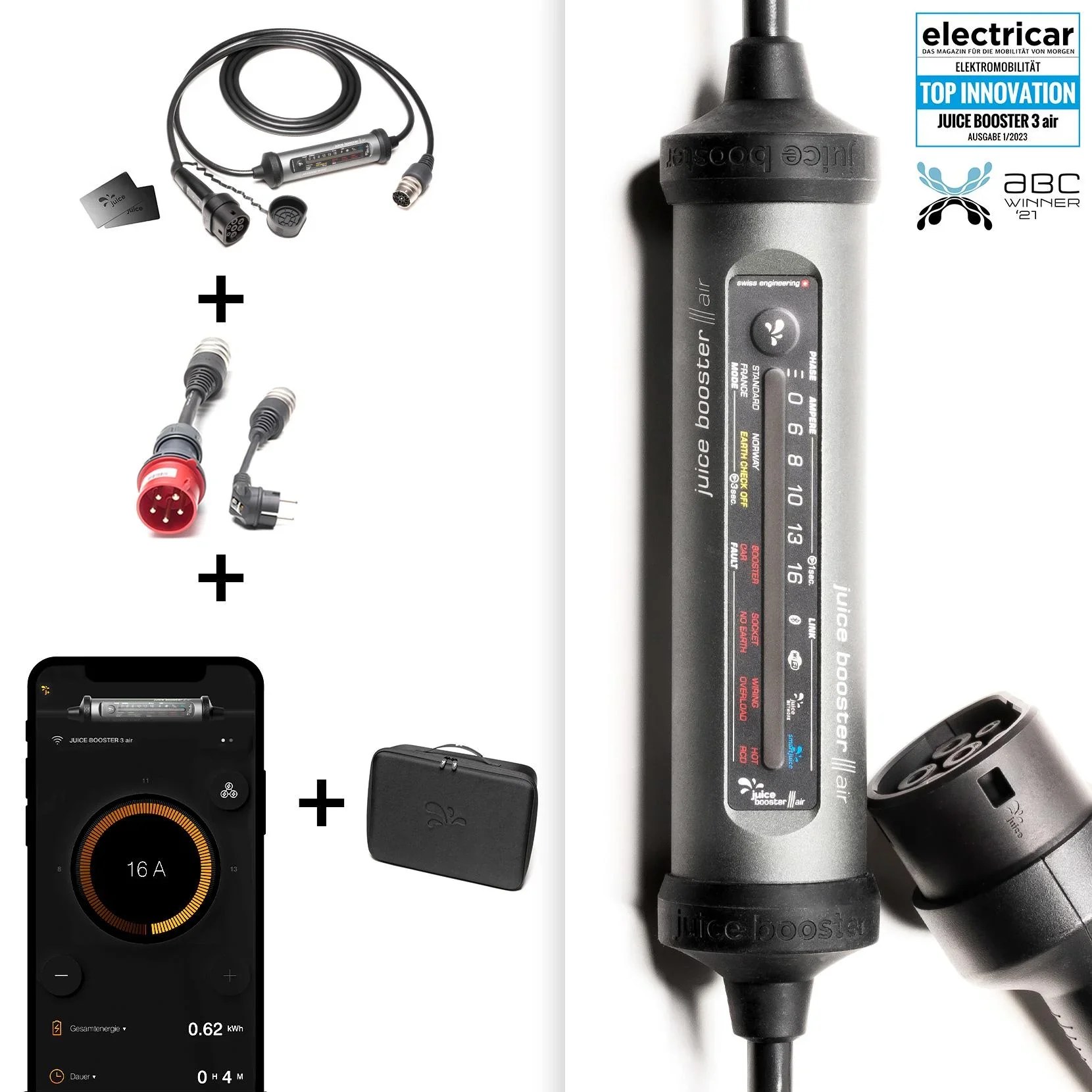 Juice Booster 3 Air Mobile Ladestation TYP 2 Basic Set EU - 5