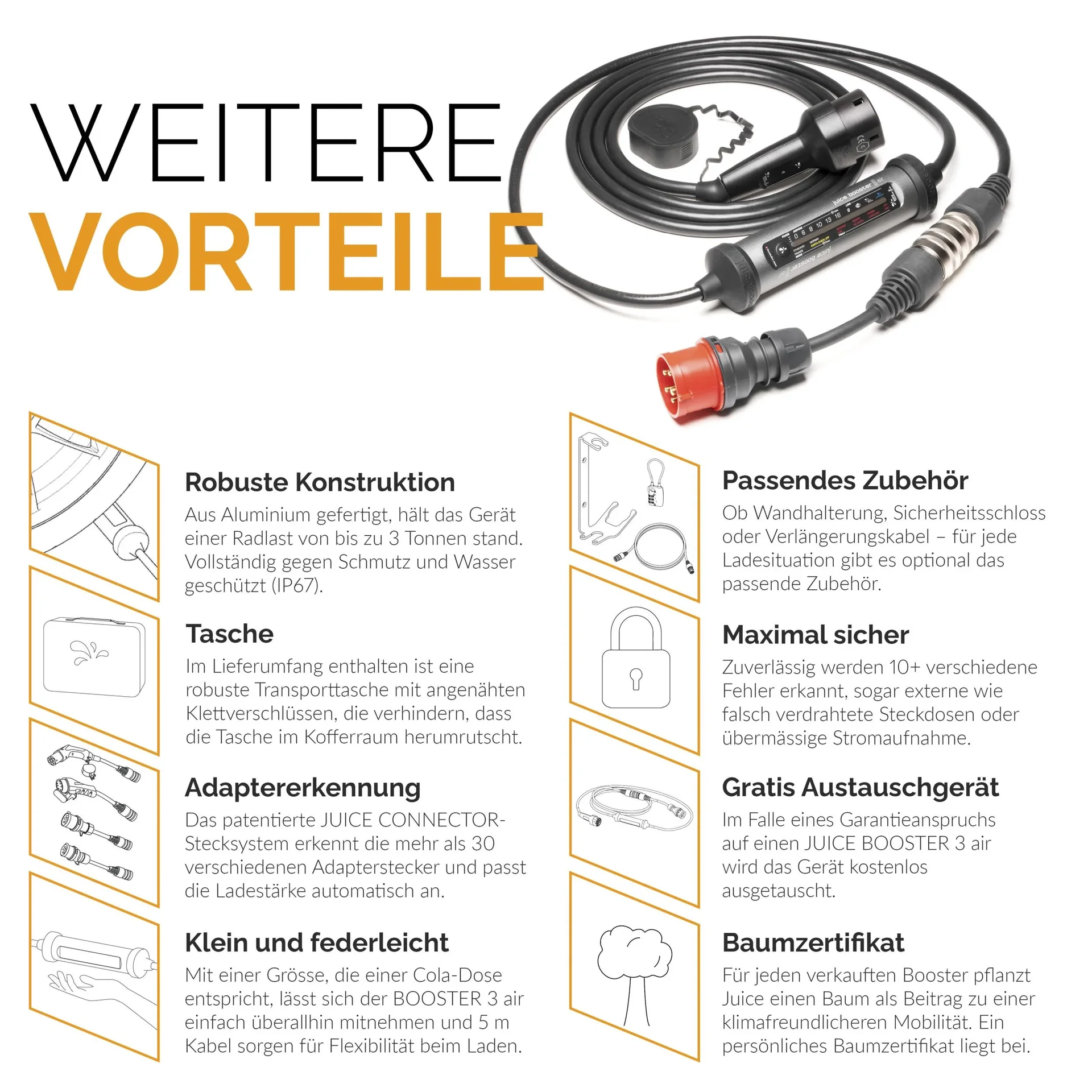 Juice Booster 3 Air Mobile Ladestation TYP 2 Basic Set EU - 10