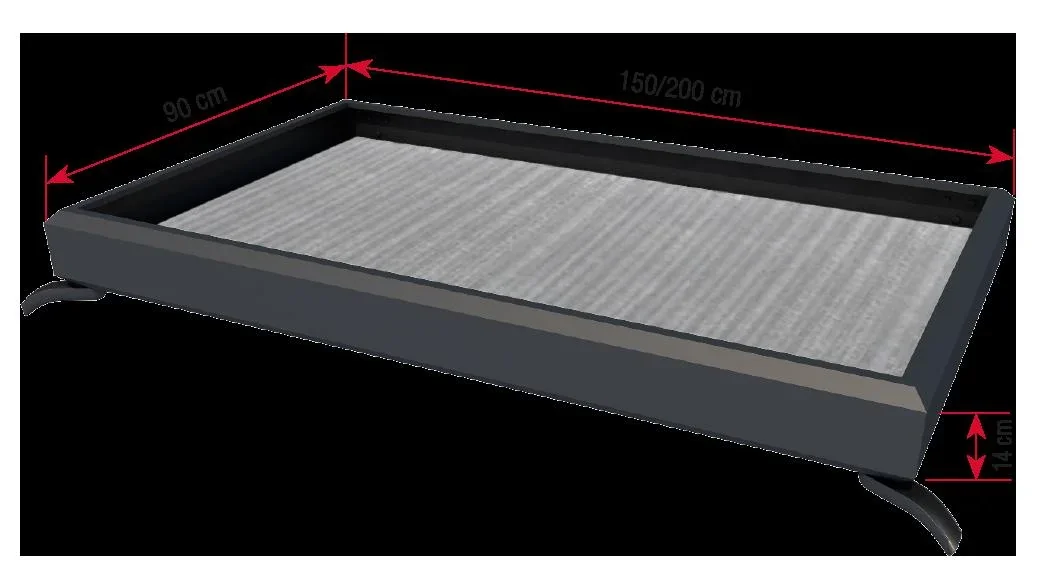 Rechteckvordach Typ NM 150, 150 x 90 x 14 cm, Rahmen Anthrazit, Abdeckung Weiß - 1