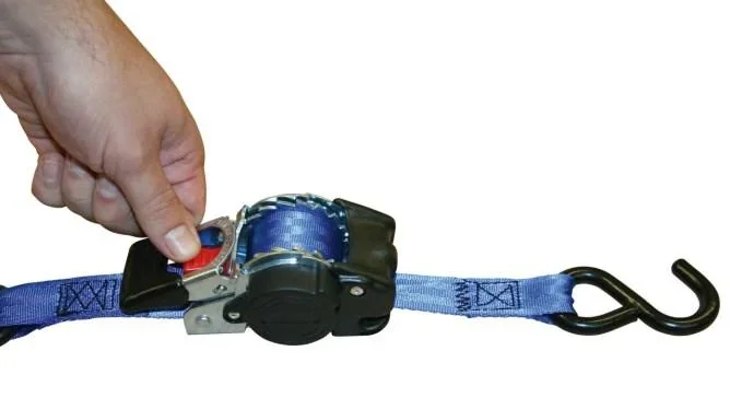 Automatik-Zurrgurt mit S-Haken, 1,8 m x 25 mm - 1