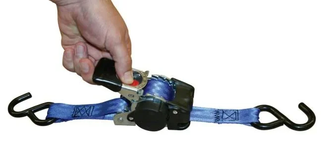 Automatik-Zurrgurt mit S-Haken, 1,8 m x 25 mm - 8