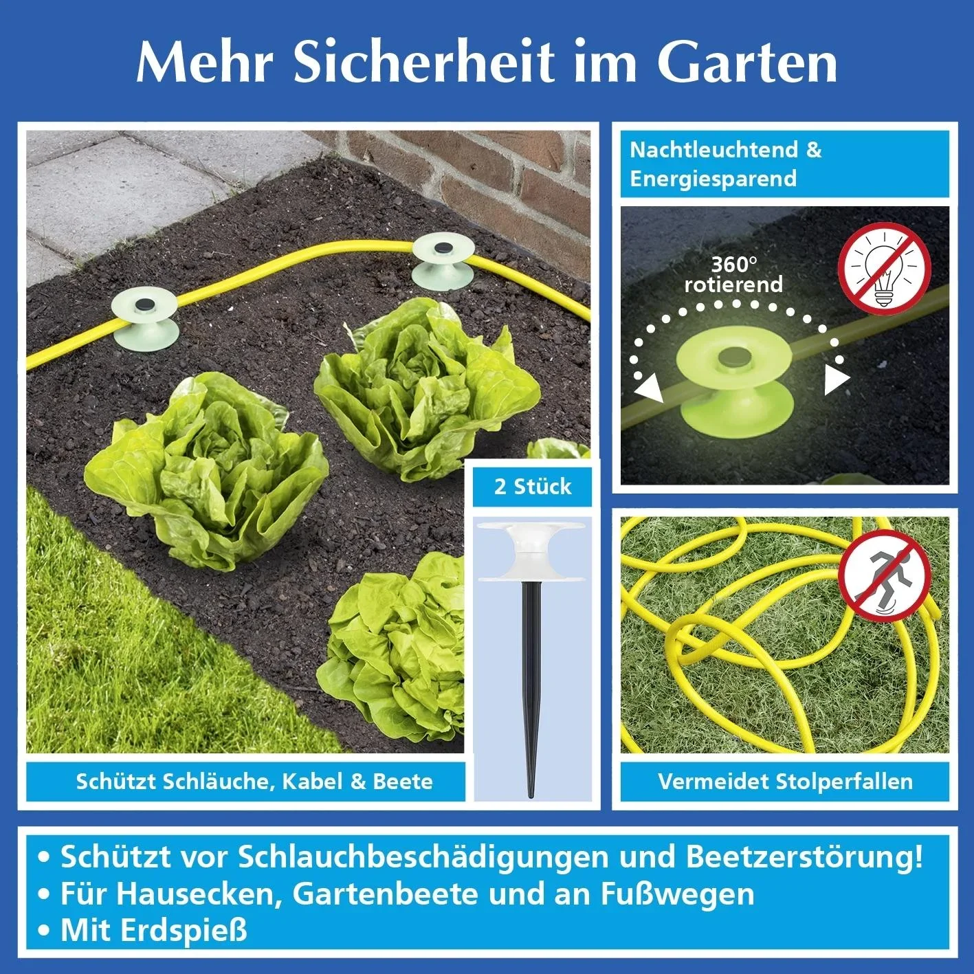 Schlauchführung, leuchtend, 2er - 1