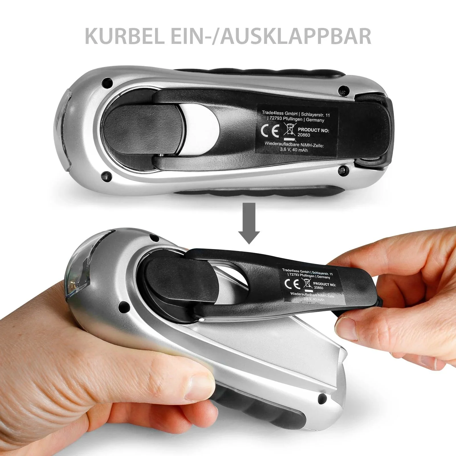 LED Dynamo Taschenlampe - 1