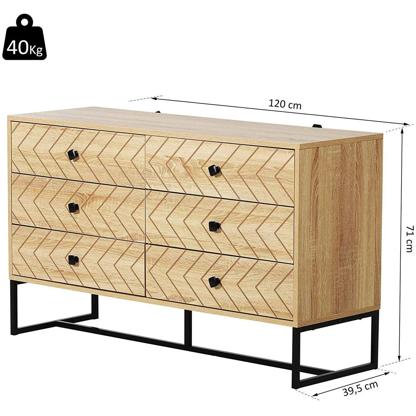 Schubladenschrank im Retro-Design - 3