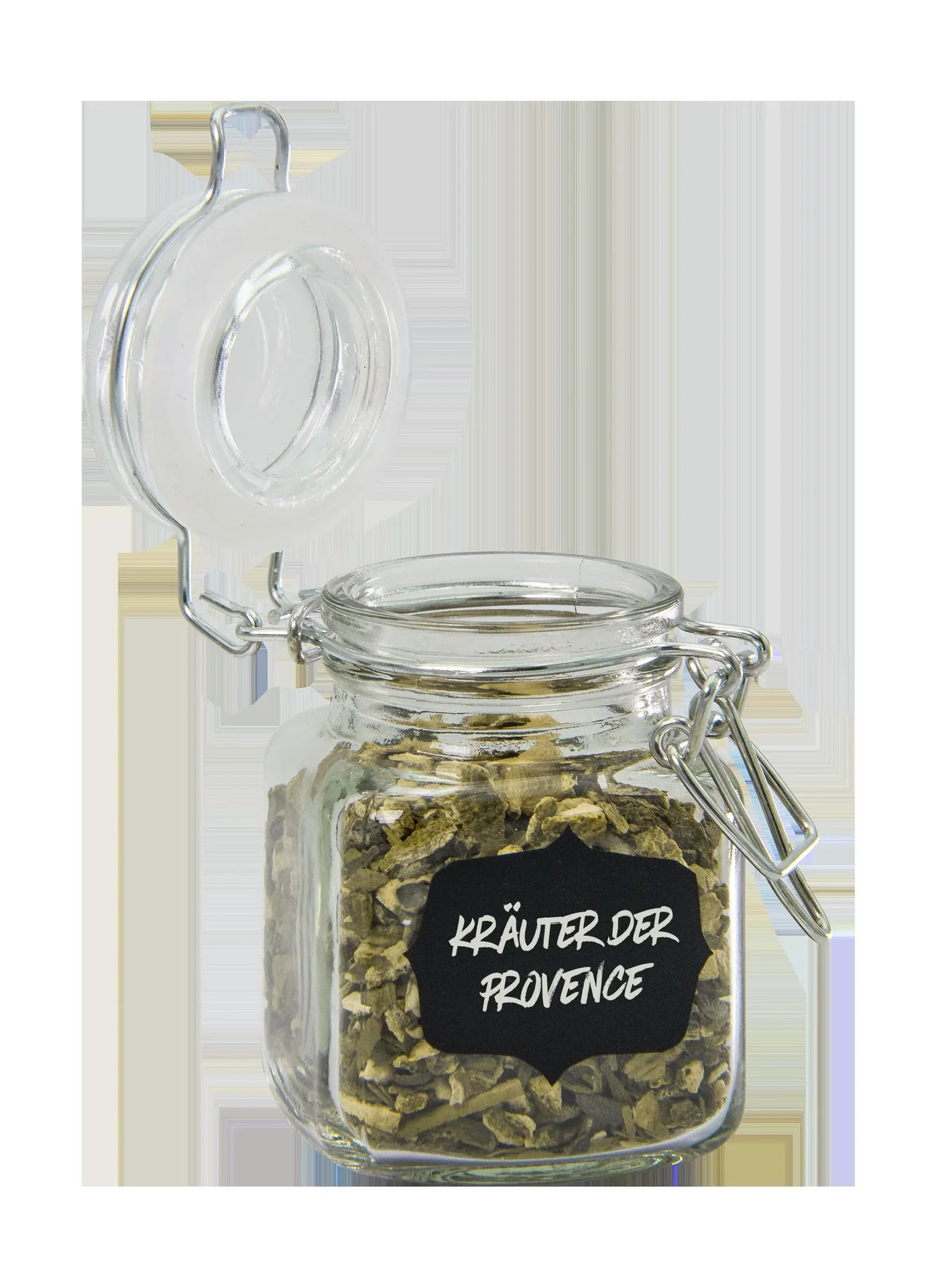 Gewürzgläser mit Deckel und Feld zum Beschriften, 4er Set - 0