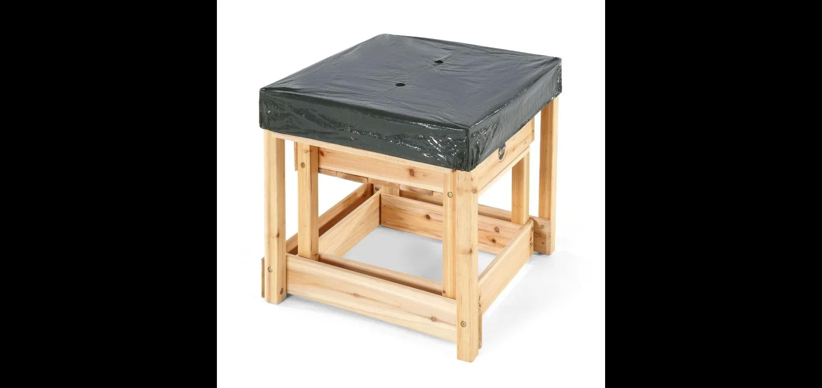 Sand- und Wassertisch Sandy Bay, Outdoor-Spieltisch für Kinder aus Holz, 2er Set, natur - 5