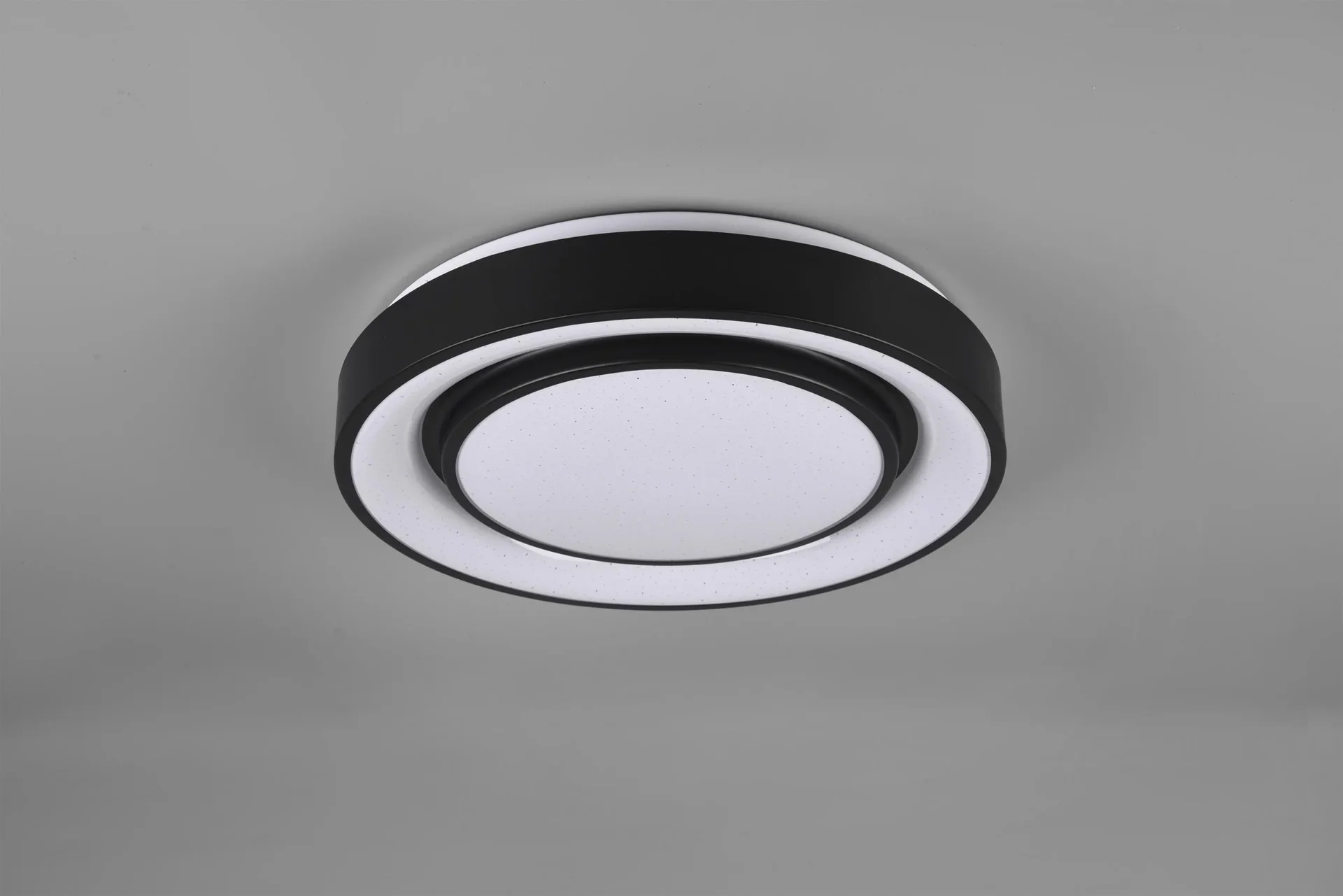 LED-Deckenleuchte MONA, 20 W, 3000-6000K, 2400 lm, RGB, Alu schwarz matt, Kunststoff weiß - 0
